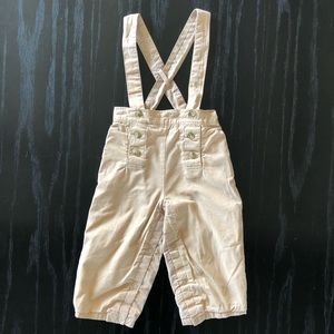 Laura Ashley Khaki overalls 24mo